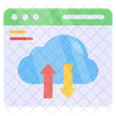 Cloud Data Transfer  アイコン