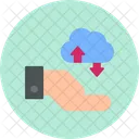 Cloud data transfer  Icon