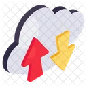 Cloud Data Transfer Data Exchange Data Transmission Icon