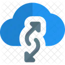 Cloud Data Transfer Two  Icon