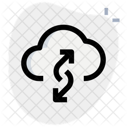 Cloud Data Transfer Two Icon