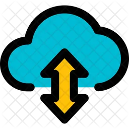 Cloud Data Transfered  Icon