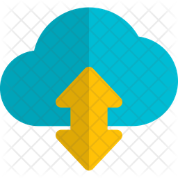 Cloud Data Transfered Icon