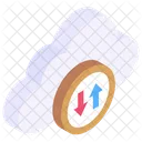 Cloud Data Transferring  Icon