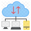 Cloud Data Transmission  Icon