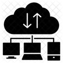 Cloud Data Transmission  Icon