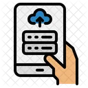 Cloud Data Upload Mobile Cloud Upload Mobile Icon