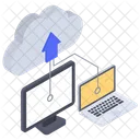 Cloud Uploading Data Uploading Cloud Computing Icon