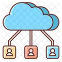 Cloud Data Users  Icon