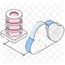 クラウドデータベース、バックアップ、DB アイコン