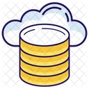 Cloud Database Cloud Data Cloud Storage Icon