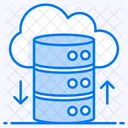 Cloud Database Cloud Storage Cloud Computing Icon