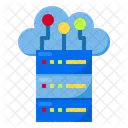 Cloud Database Internet Digital Icon