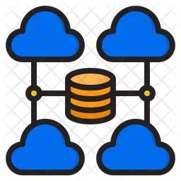 Cloud Database  Icon