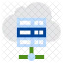 Cloud Database Cloud Server Cloud Storage Icon