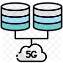 Cloud Database 5 G Cloud Icon