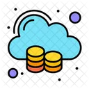 Cloud Database Cloud Server Cloud Data Icon