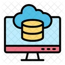 Cloud Database Server Database Icon