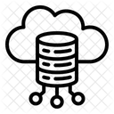 Cloud Database Iot Online Icon