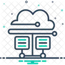Cloud Database Cloud Hosting Icon
