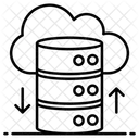 Cloud Database Cloud Storage Cloud Computing Icon