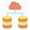 Cloud Database Network  Icon