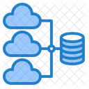 Cloud Database Network  Icon