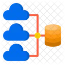 클라우드 데이터베이스 네트워크 데이터베이스 네트워크 아이콘