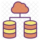 Cloud Database Network  Icon