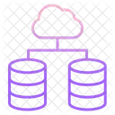 Cloud Database Network  Icon