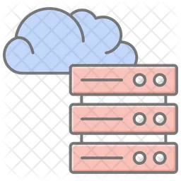 Cloud database storage  Icon