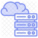 Cloud Database Storage Duotone Line Icon Icon