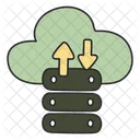 Cloud Datacenter Cloud Server Cloud Database Icon