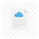 Cloud Datei Dokument Symbol