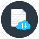 Cloud Datei Cloud Daten Cloud Dokument Symbol