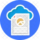 Cloud Datei Cloud Analyse Cloud Analytik Symbol