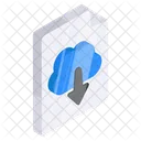 Cloud-Datei-Download  Symbol