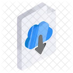 Cloud-Datei-Download  Symbol