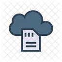 Dateien Cloud Dokument Symbol