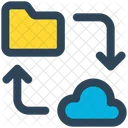 Cloud-Dateiübertragung  Symbol