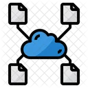 Cloud-Dateiübertragung  Symbol