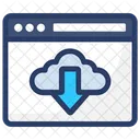 Cloud Daten Online Speicher Datendownload Symbol