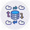 Cloud Daten Cloud Infrastruktur Icon