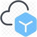 Kryptowahrung Cloud Symbol