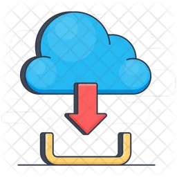 Cloud-Daten-Download  Symbol