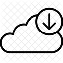 Cloud Daten Herunterladen Symbol