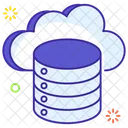 Clod Datenbank Cloud Speicher Cloud Hosting Symbol