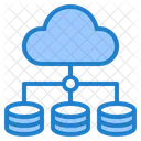 Cloud Datenbank Cloud Server Datenbank Symbol