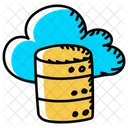 Cloud Datenbank Cloud Server Cloud DB Symbol