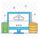 Cloud-Datenbank  Symbol